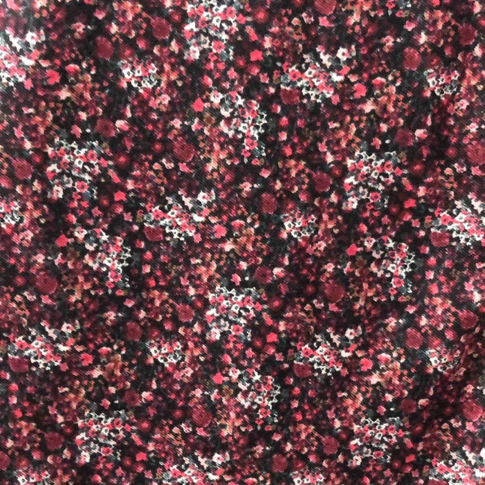 LOFT Outlet infinity scarf 27x70 black pink print
